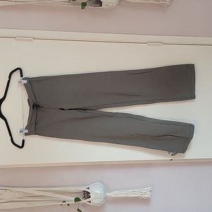 Lululemon Yoga Pants Straight Leg Gray/Green Cinch Ankle